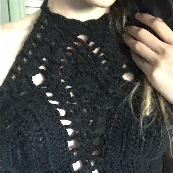 Handmade Crochet Diamond Halter Top - Picture 4 of 6